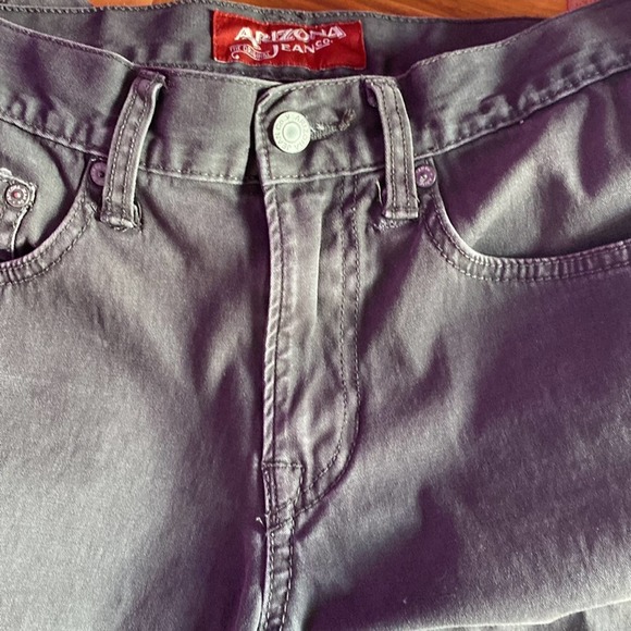 Vintage 1989 Arizona Jean Men's Black Slim Straight Jeans Faded Size 31 x 32 - Picture 3 of 4